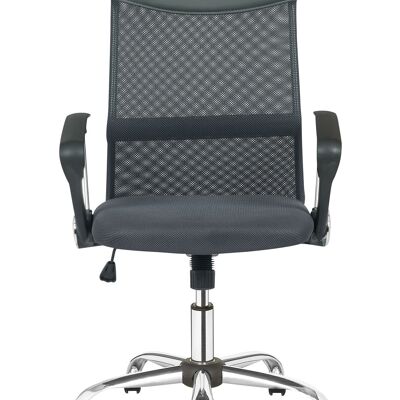 Fauteuil de bureau gris avec filet