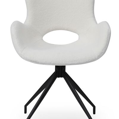 Fauteuil avec dossier blanc