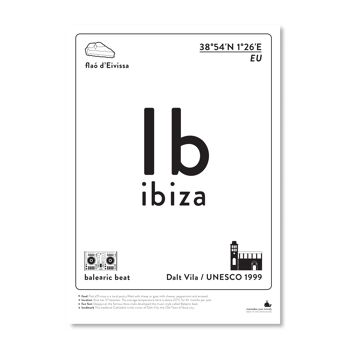 Ibiza - noir et blanc A3 1