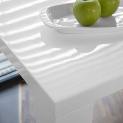 Eettafel 140x90x76 cm blanc