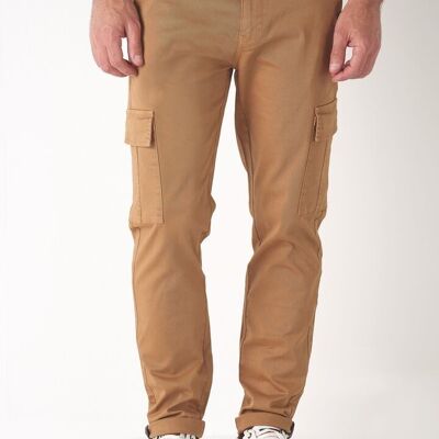 5701 Pantaloni cargo in twill chino