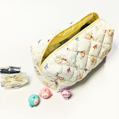 Trousse de toilette Ronrons chats et oursons Kawaï