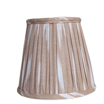 Abat-jour plissé beige Ikat