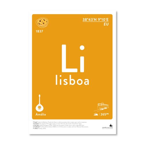 Lisboa - colour A3