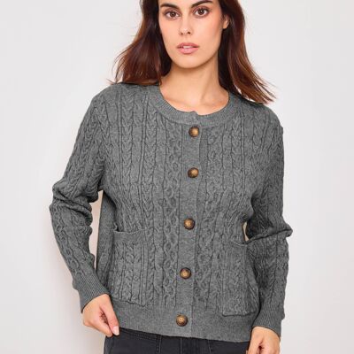 Cardigan en maille avec boutons