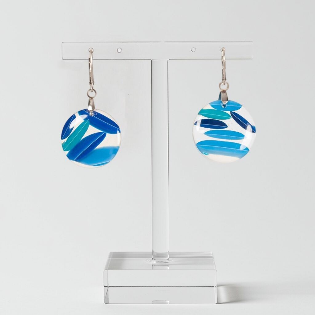 "Meteor" Earrings - Blue
