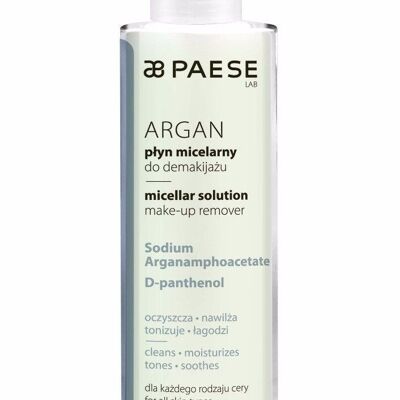 Micellar water with argan oil PAESE
