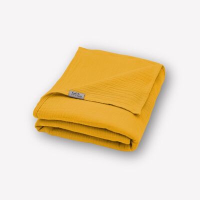 Coperta estiva in mussola "Josephin" • Girasole