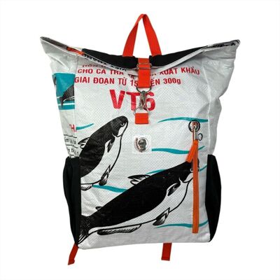 Beadbags Adventure Backpack made from recycled rice sack Ri100 white