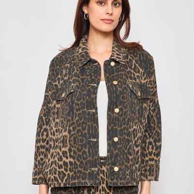 Veste à Imprimé Animalier