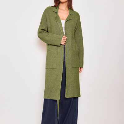 Veste oversize à col et poches