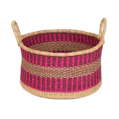 ADIBO : Petit panier de sol rose et violet
