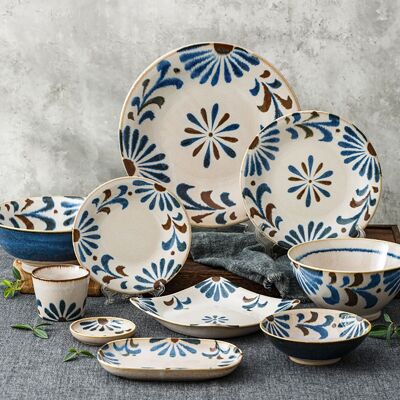 Vaisselle en céramique motif Okinawa