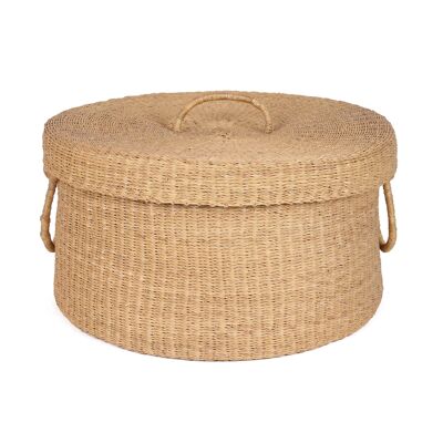 ADOM : Grand panier de sol à couvercle naturel