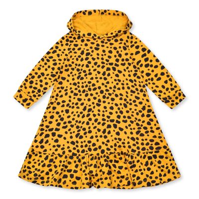 CHEETAH HOODED DRESS