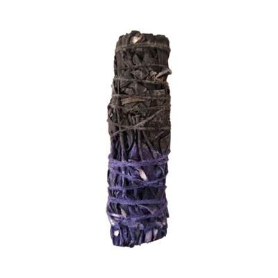 Barra de limpieza reversible, color morado salvia y negro, protección y poder, 4"
