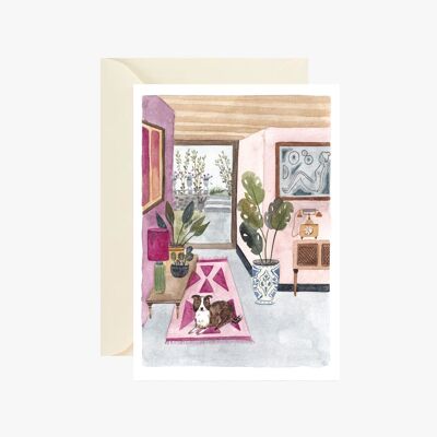 postcard illustration of the corridor