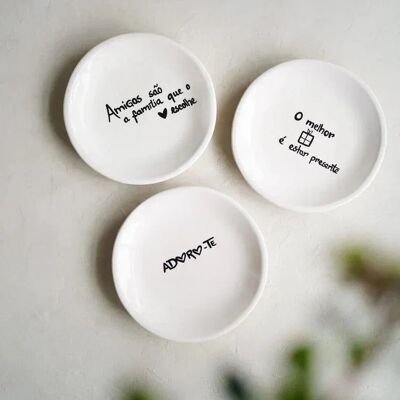 Assiette à message - Version Amitié