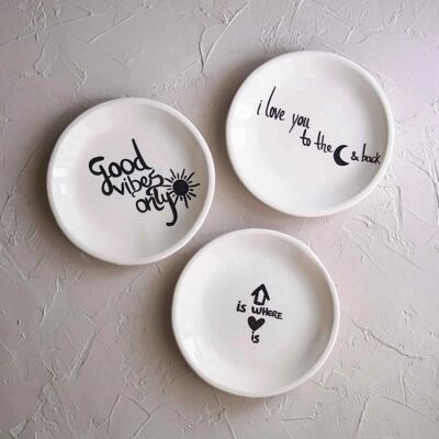 Plaque avec message - Anglais