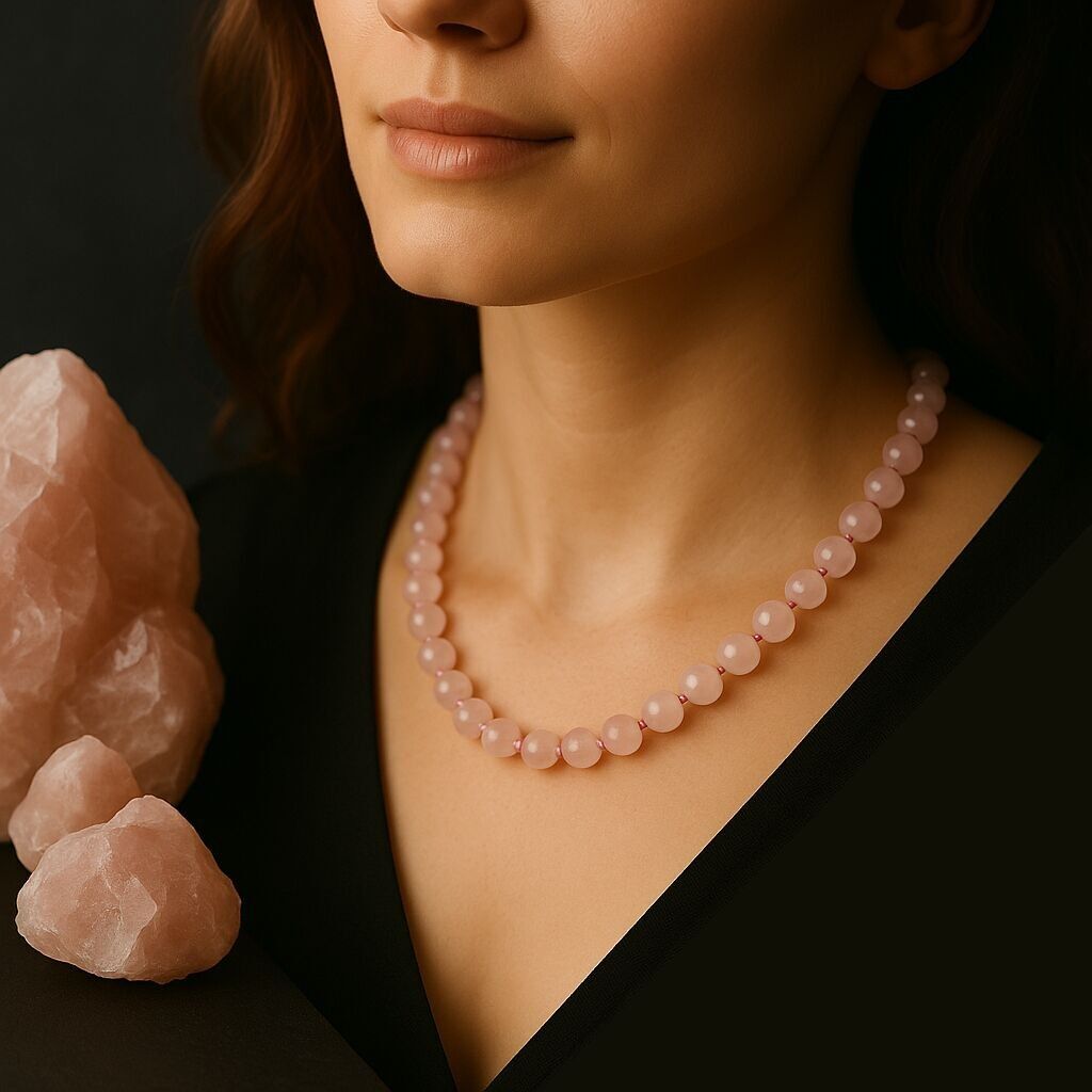 Rose Quartz Necklace "Love and Harmony"