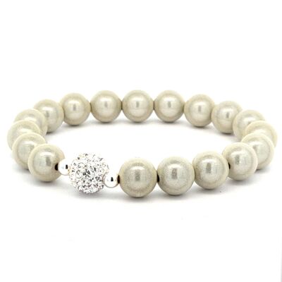 Braccialetto piccolo Funky 10mm crema
