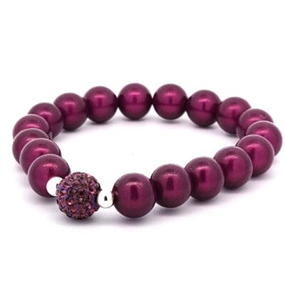 Armband little Funky 10mm amaranth