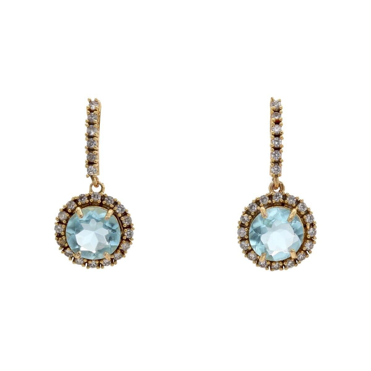 Aquamarinblaue Brise Ohrringe