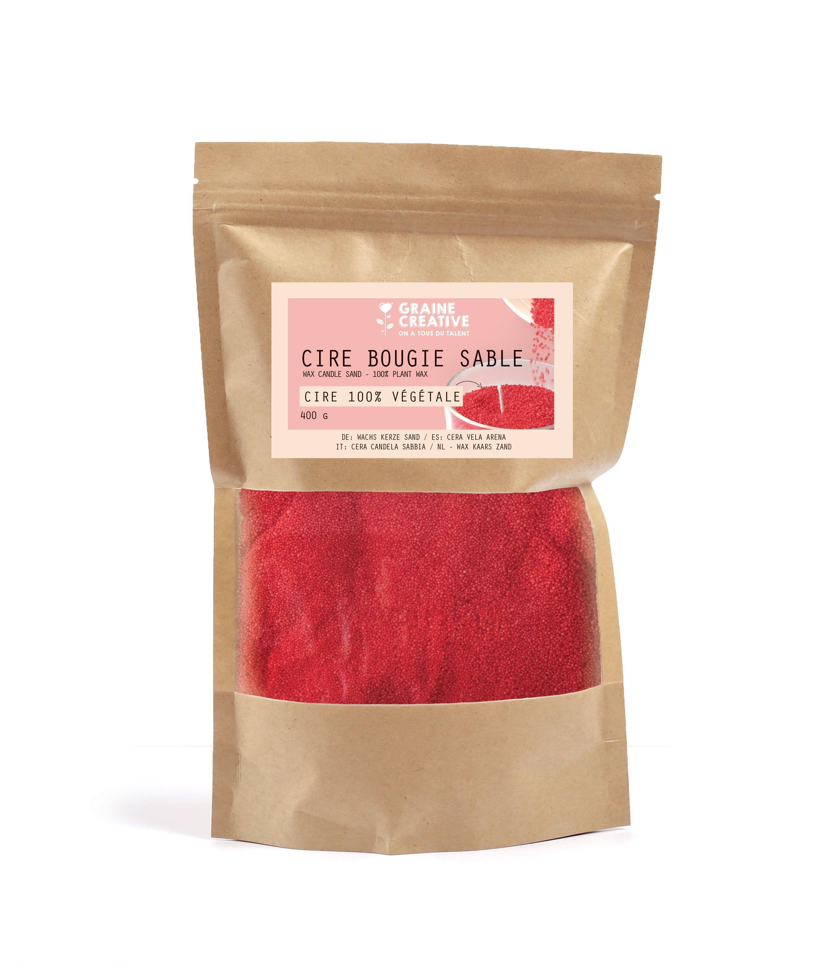 Buy wholesale RED SAND CANDLE WAX 400 GR