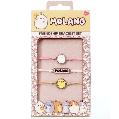 Ensemble de bracelets d'amitié Molang et Piu Piu