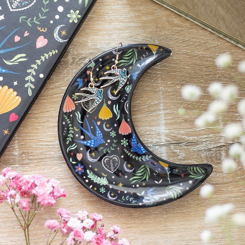 Portaoggetti Midnight Bloom Crescent Moon