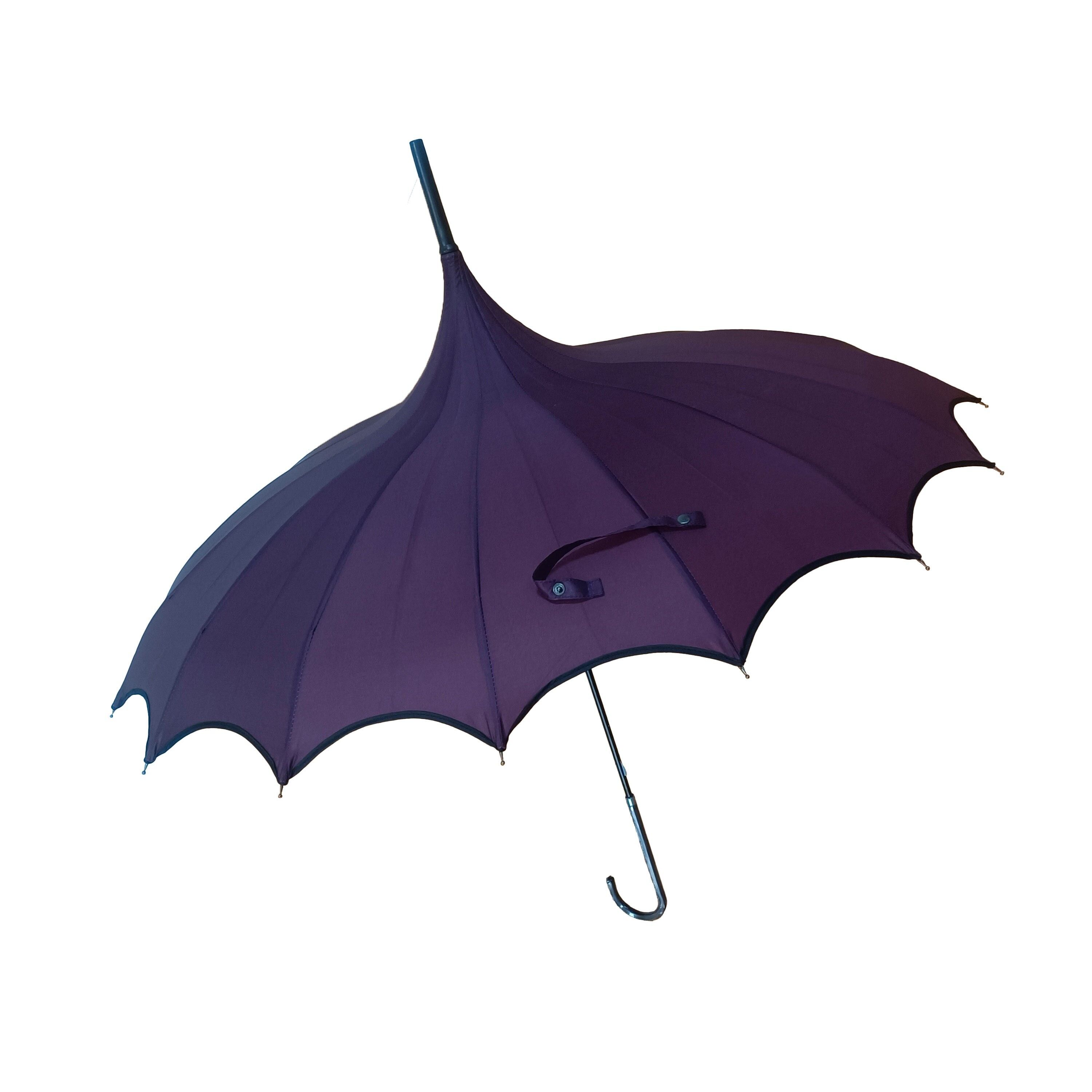 Pagoda boutique con borde festoneado - Ciruela