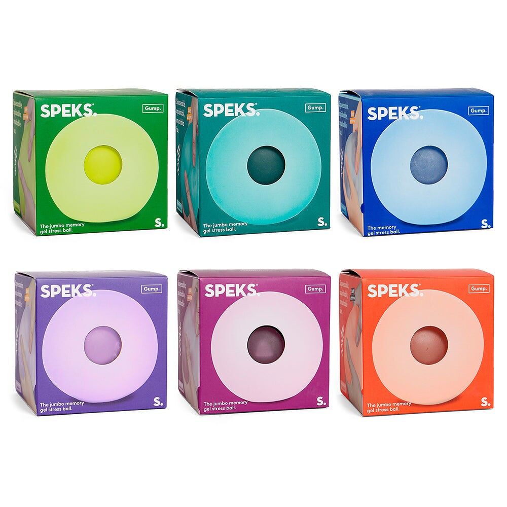 SPEKS Gump Jumbo - The Memory Gel Stress Ball for Adults - Assorted 12 pack