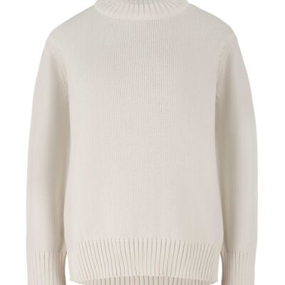 Marina 100% merino vilnos megztinis Baltas