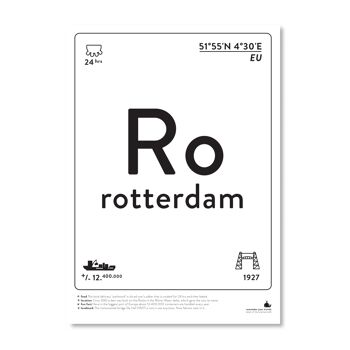 Rotterdam - noir et blanc A4 1