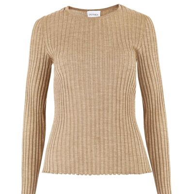 Brera 100% merino palaidinė Smėlis
