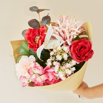 Bouquet artificiel classique - Allure rouge