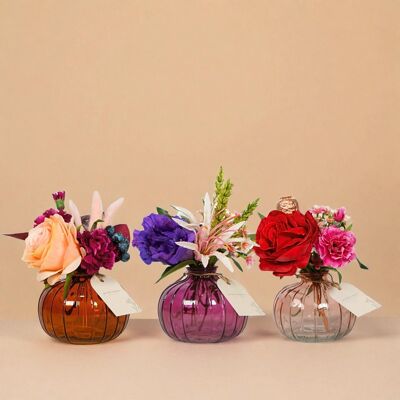 Flores artificiales en botella - Terra