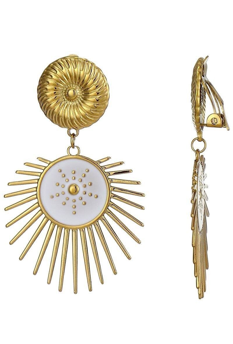 Orecchini a clip in acciaio inossidabile Zeynep