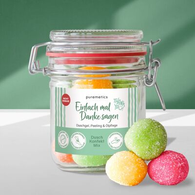 Bonbons de douche 3 en 1 « Dites simplement merci »