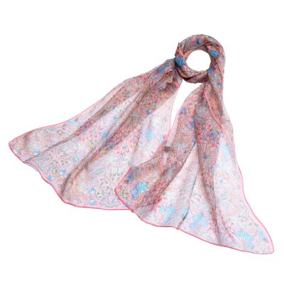 William Morris Hyacinth - 100% Pure Silk Scarf