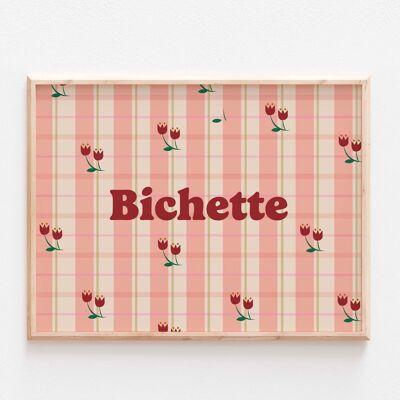 Affiche "décoration" - Bichette (30x40 cm)