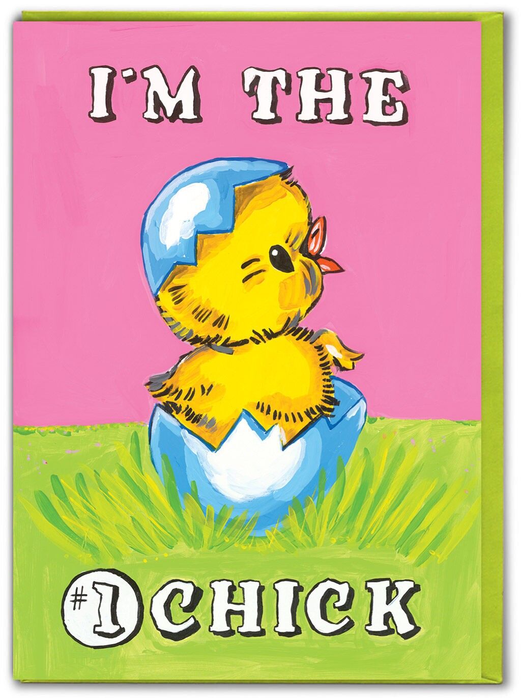 Lustige Geburtstagskarte – Nr. 1 Küken von Magda Archer