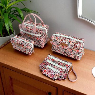 Confezione da 3 astucci, 2 astucci e 1 beauty case, "Jeanne"