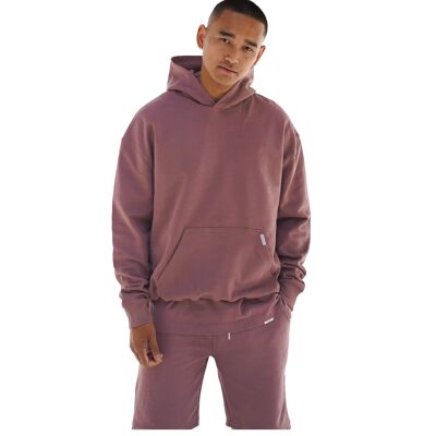 SUDADERA ESENCIAL CON CAPUCHA - MARRÓN MOCA