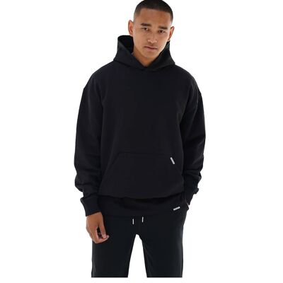 SUDADERA ESENCIAL CON CAPUCHA - NEGRA