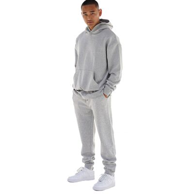 FELPA CON CAPPUCCIO ESSENTIAL - GRIGIO CENERE