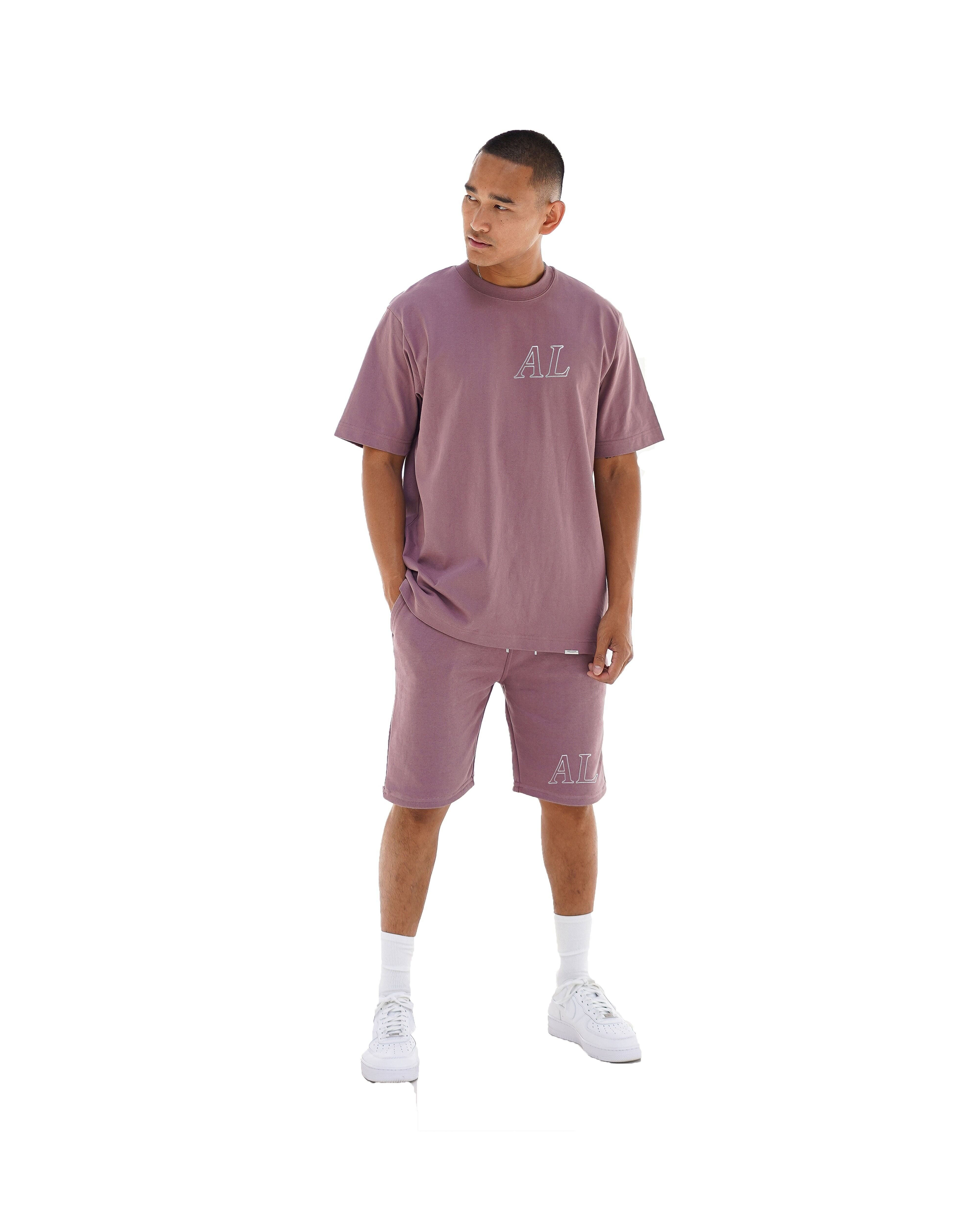 AL CONTOUR T-SHIRT - MOKKABRAUN