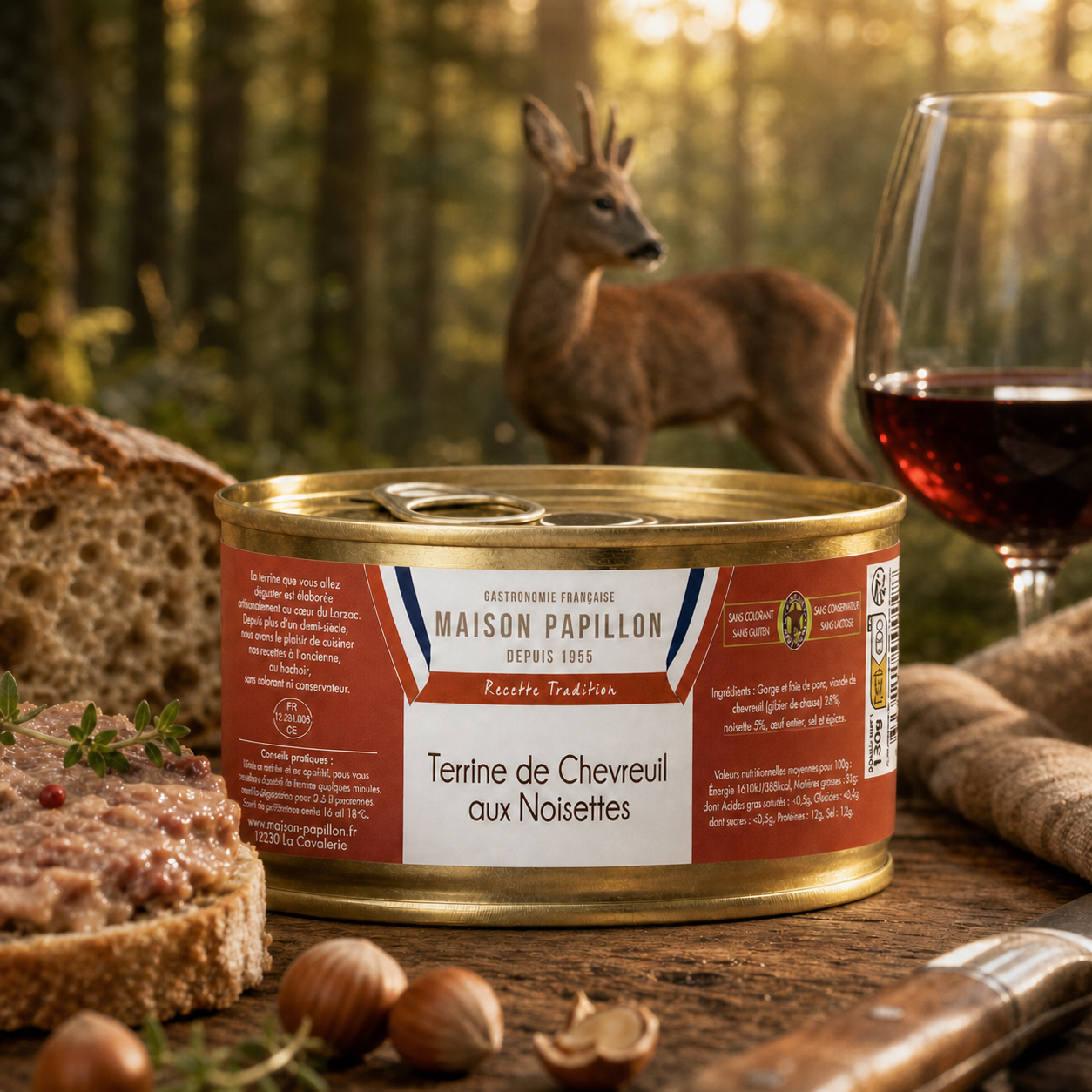 Venison Terrine with Hazelnuts 130g