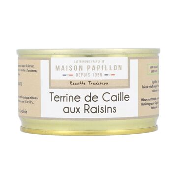Terrine de Caille aux Raisins 130g 1