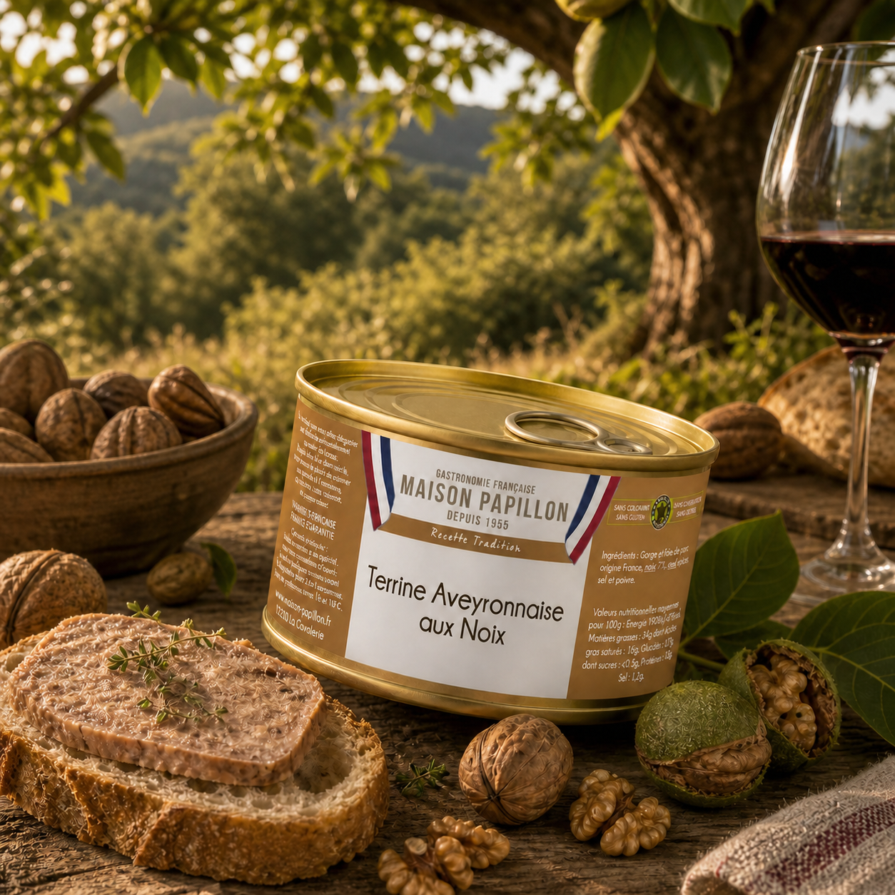 Aveyron Terrine with Walnuts 130g